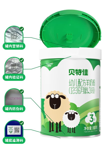 一罐四码，全程追溯，品质一目了然
